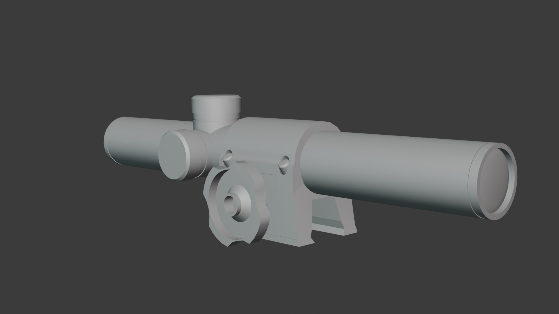 Modular assault rifle family Low-poly 3D model_14