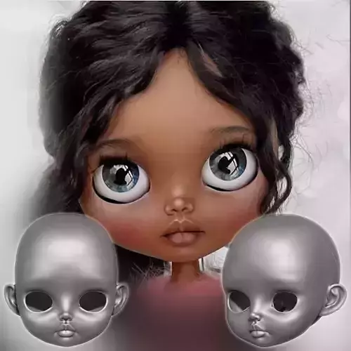 Luna - bjd Head 3DHead HeadArt Headspace CreativeHead