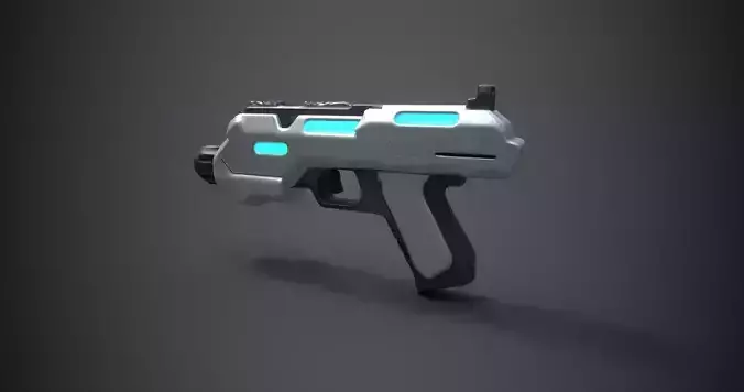 Futuristic Sci-Fi Pistol