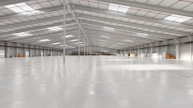 Industrial Warehouse Interior 21  Low-poly 3D model