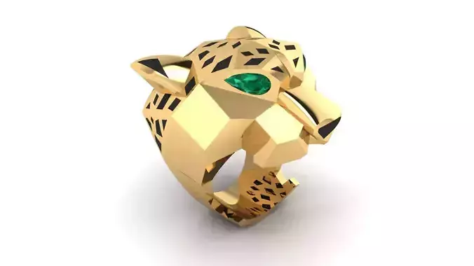 Panther big Ring 3d Print Model