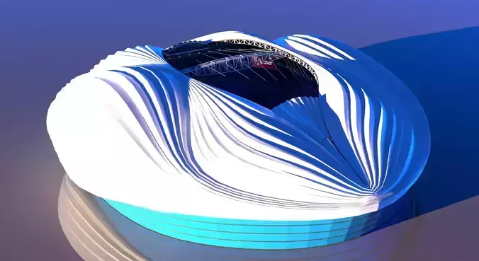 Al Wakrah Stadium Worldcup 2022 3D model