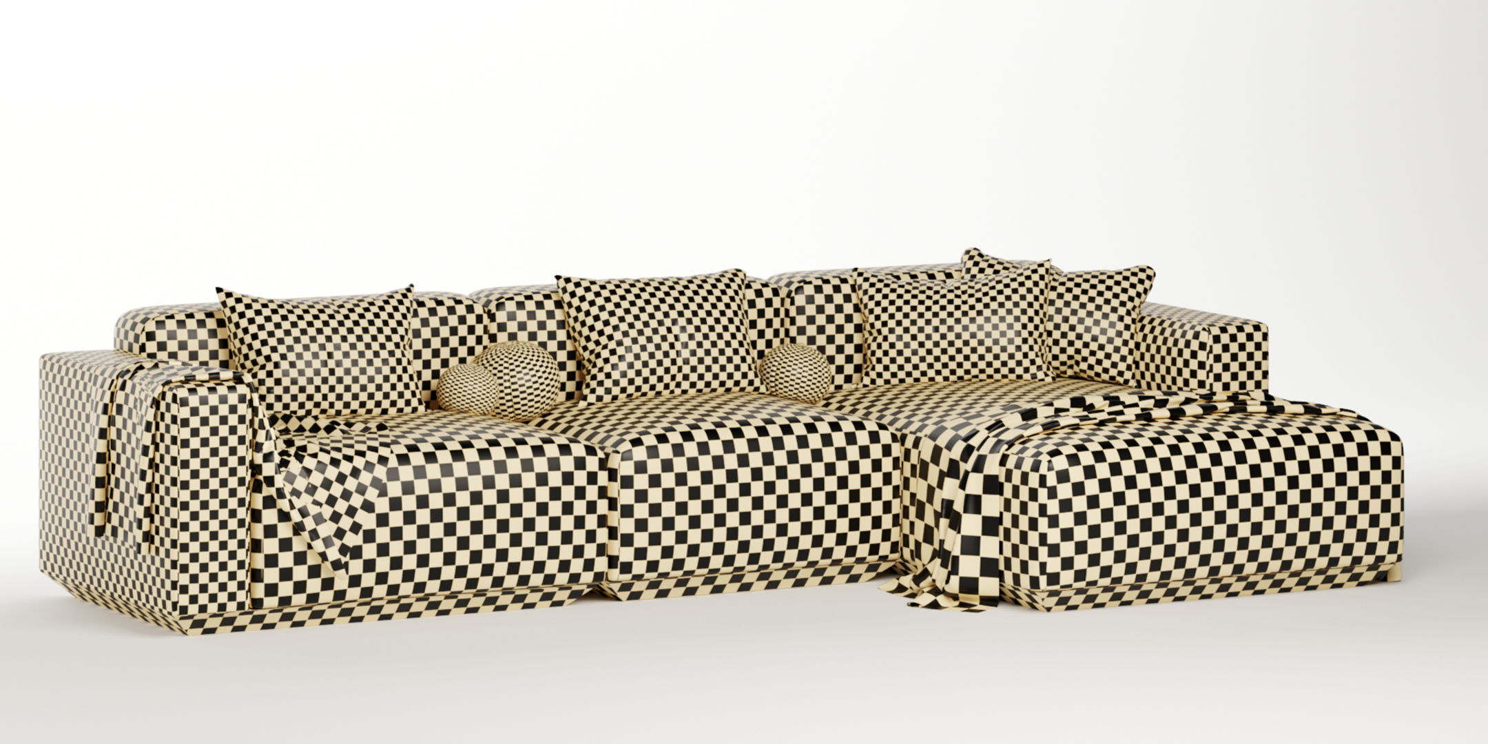 Develius corner sofa 3D model_4