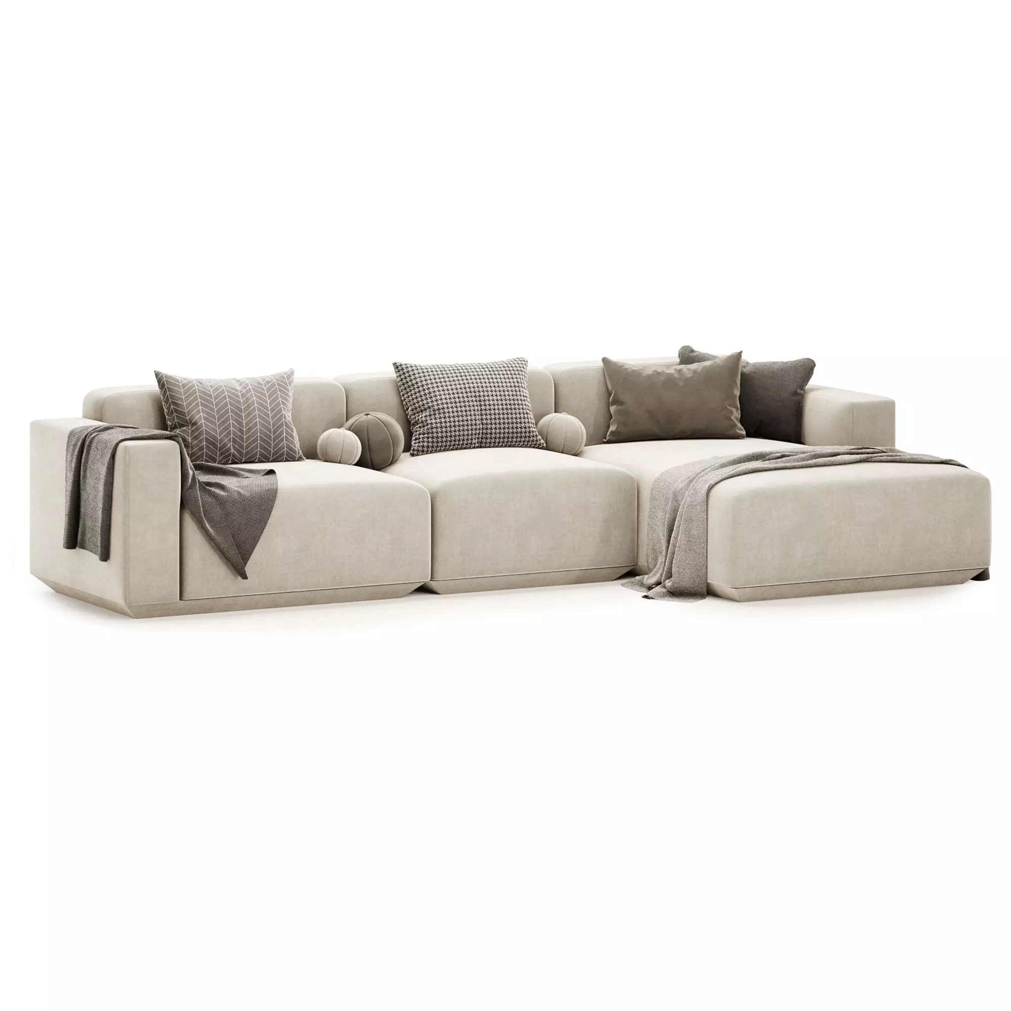 Develius corner sofa 3D model_0