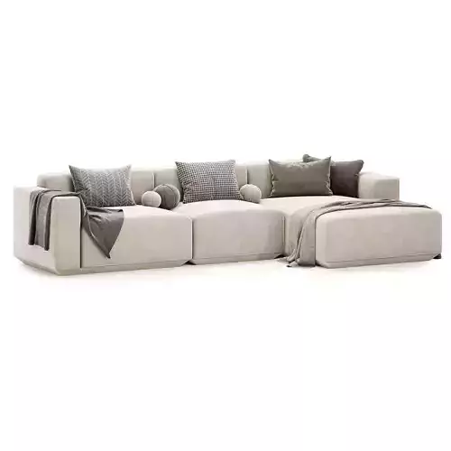 Develius corner sofa 3D model