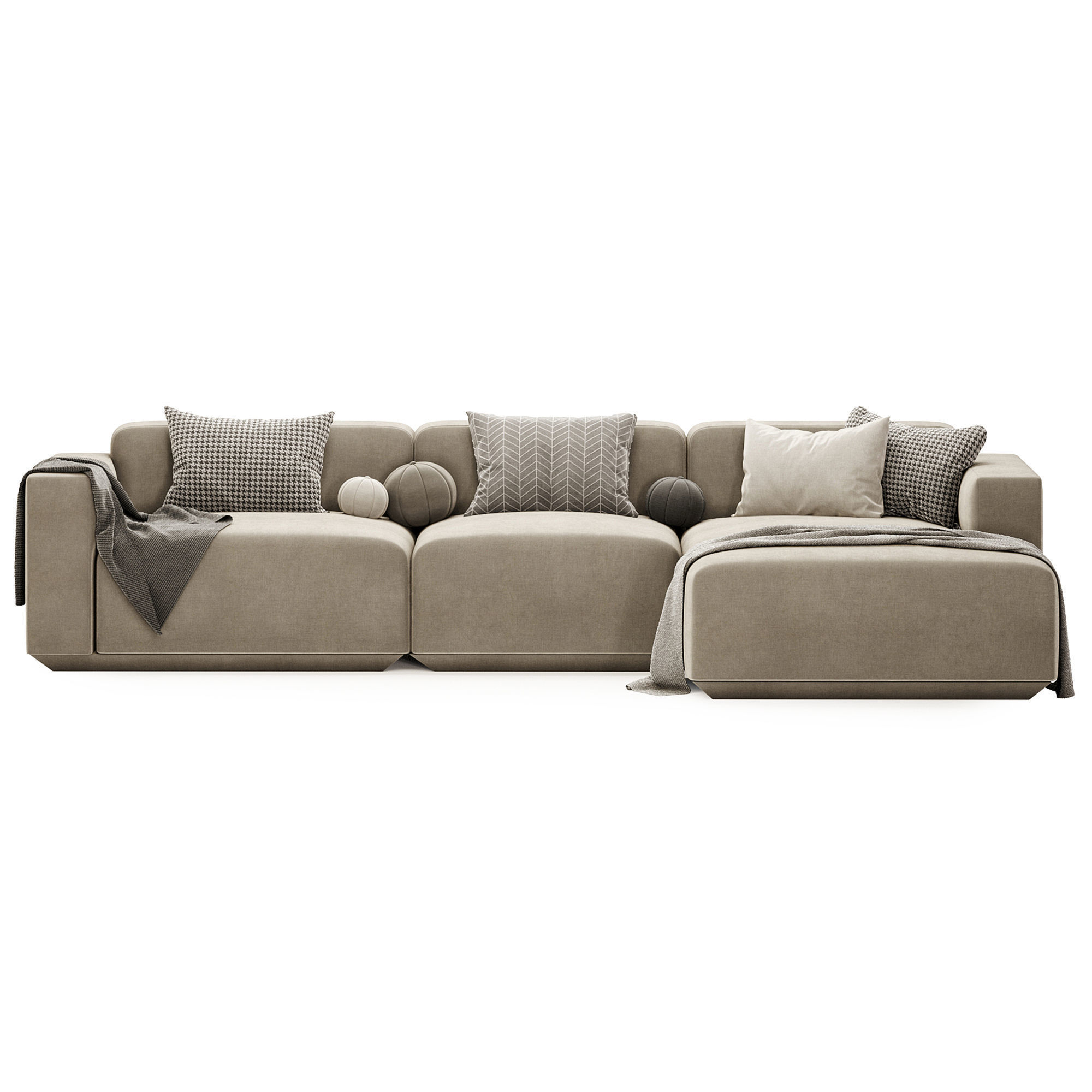 Develius corner sofa 3D model_2