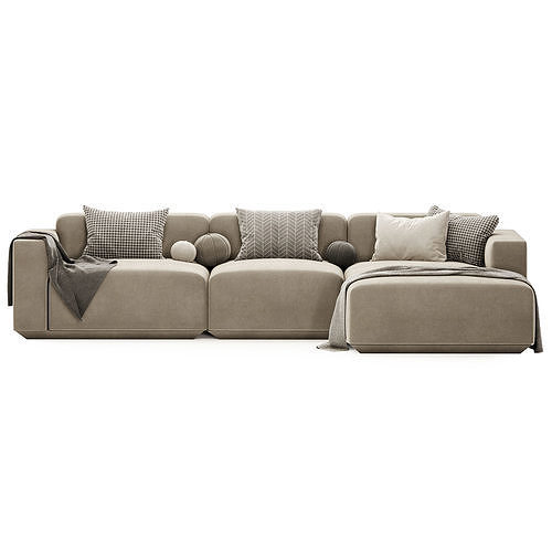 Develius corner sofa 3D model 3