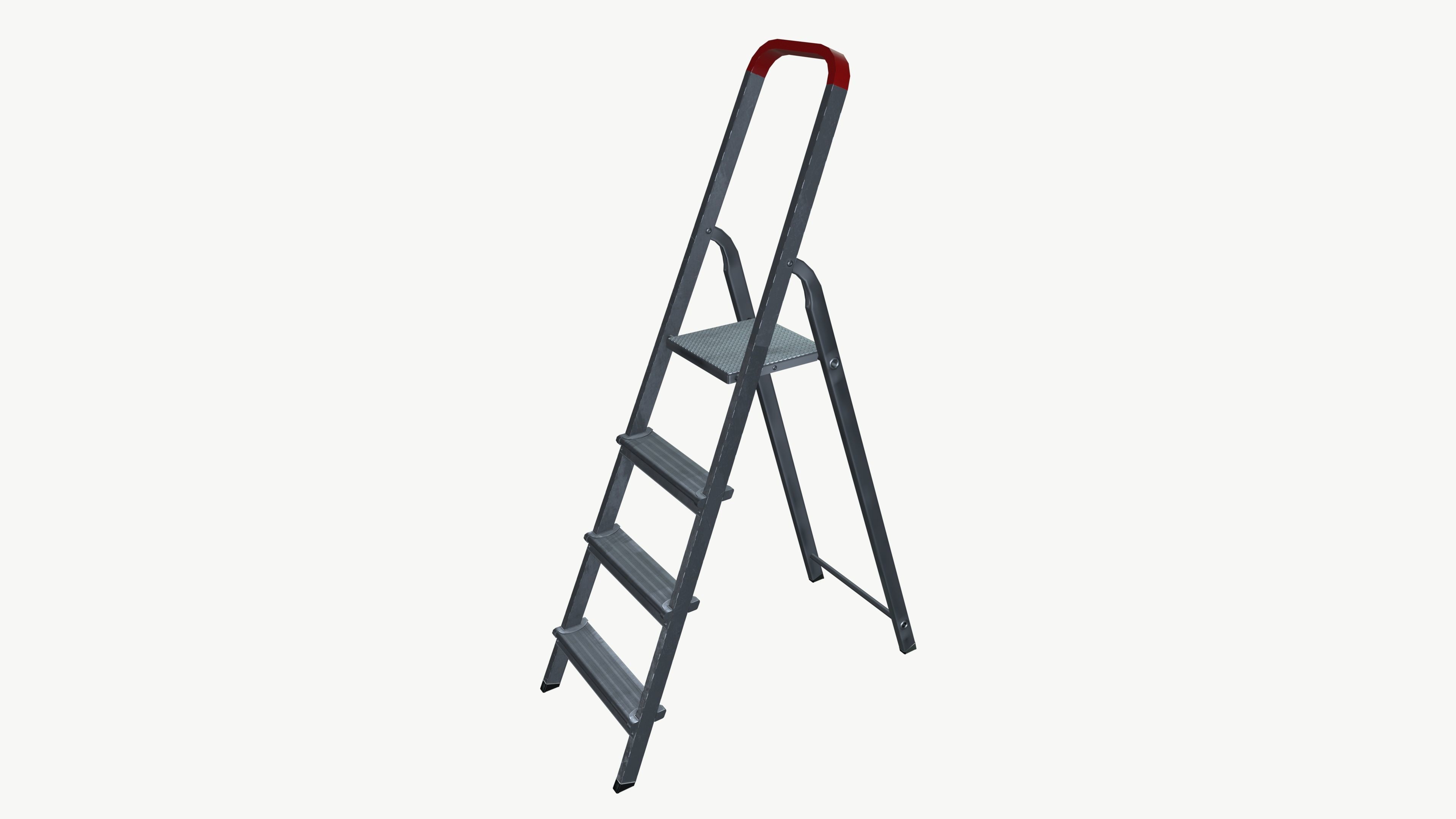 Ladder Low-poly 3D model_2