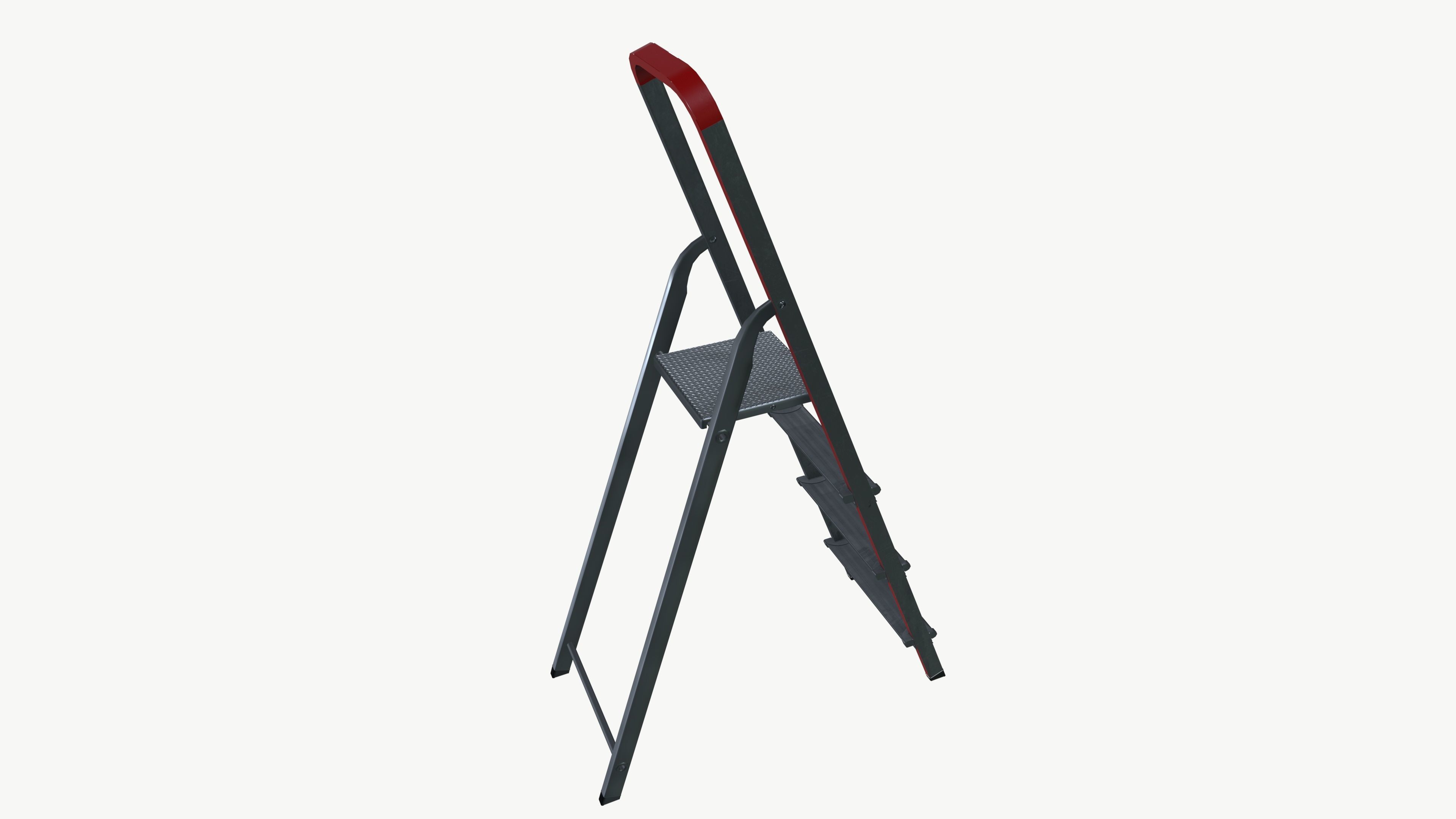 Ladder Low-poly 3D model_4