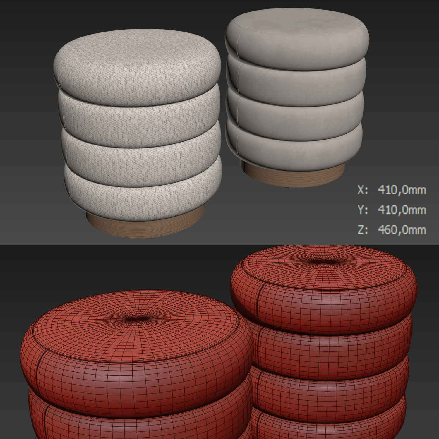 Paros Ottoman By Poly and Bark 3D model_3