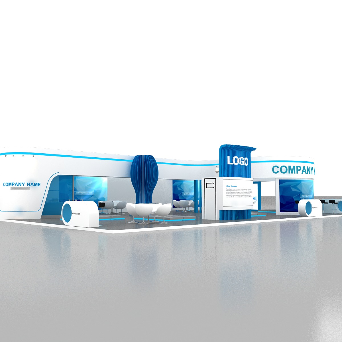 3D Exhibition 3D model_7