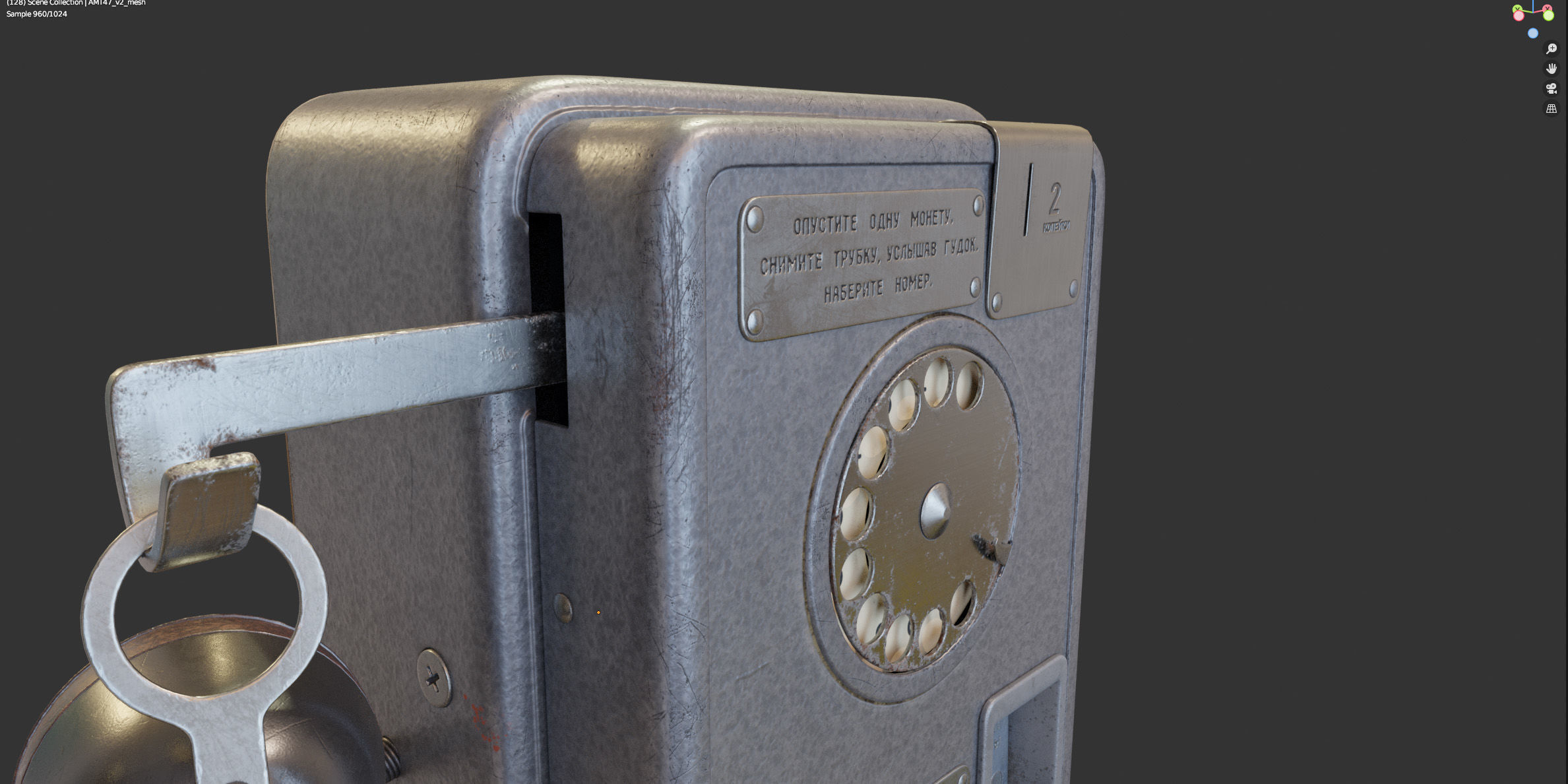 Payphone AMT-47 v2 3D model_15