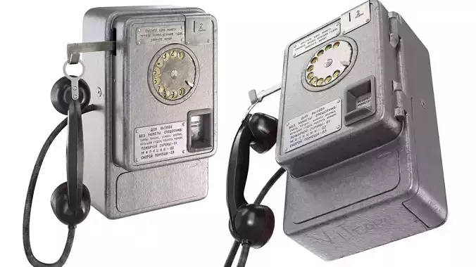 Payphone AMT-47 v2 3D model