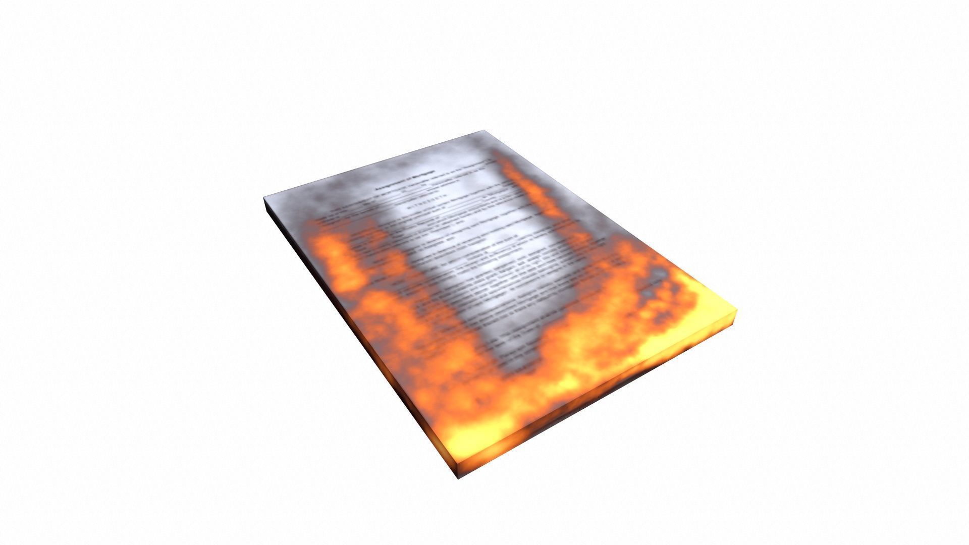 Old Books And Burned Books Pack Low-poly 3D Low-poly 3D model_4