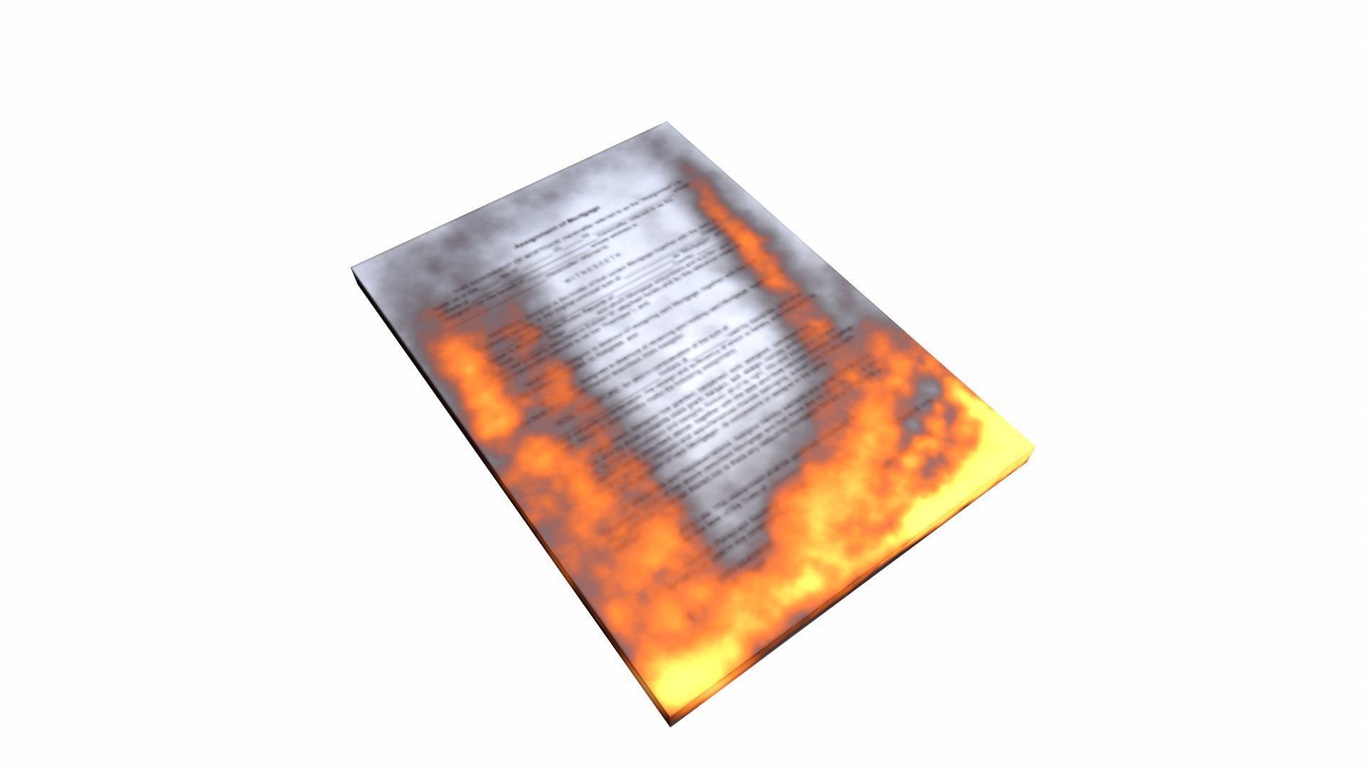 Old Books And Burned Books Pack Low-poly 3D Low-poly 3D model_7