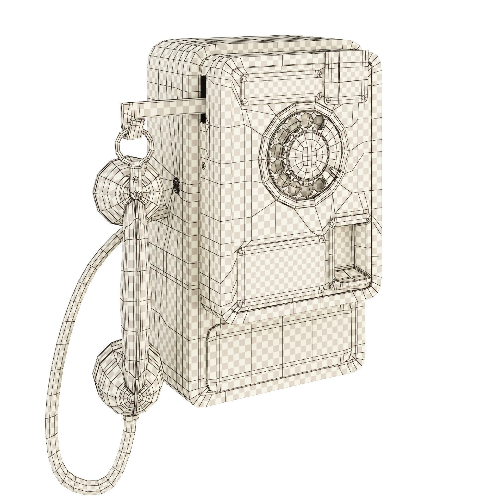 Payphone AMT-47 v1 3D model_10