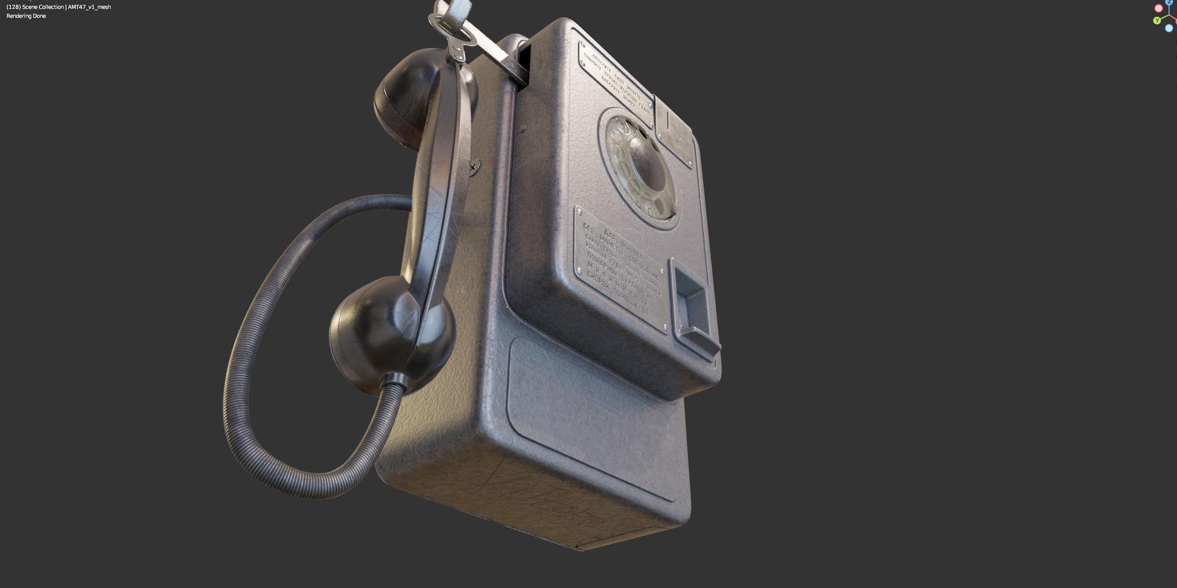 Payphone AMT-47 v1 3D model_15