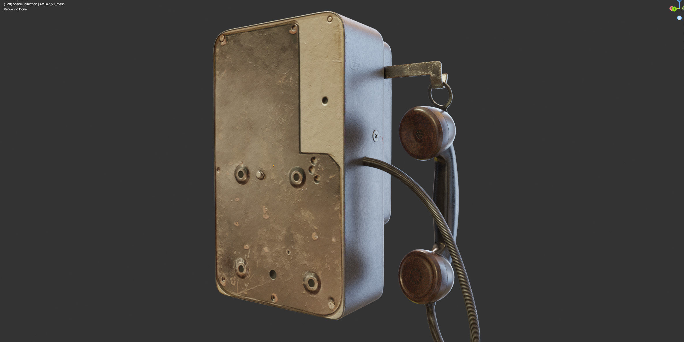 Payphone AMT-47 v1 3D model_13