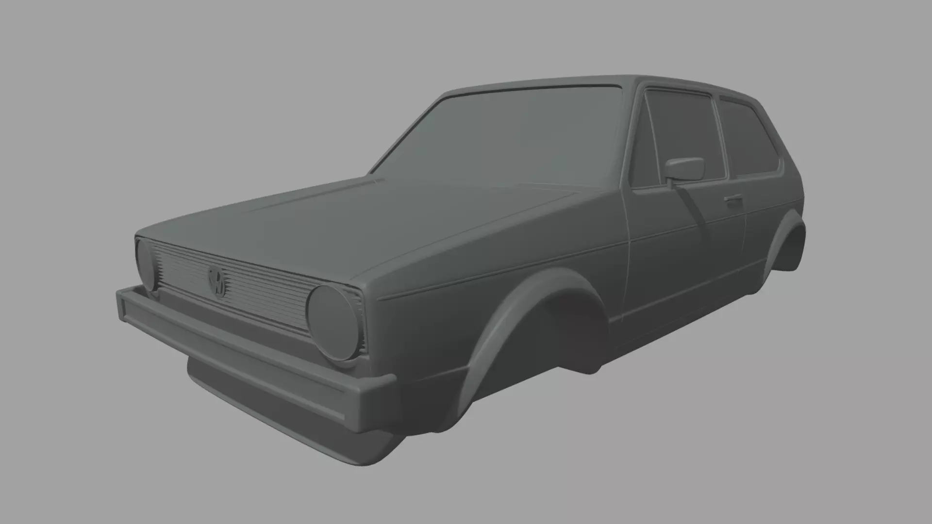 Volkswagen Golf MK1 Miniature 3D print model