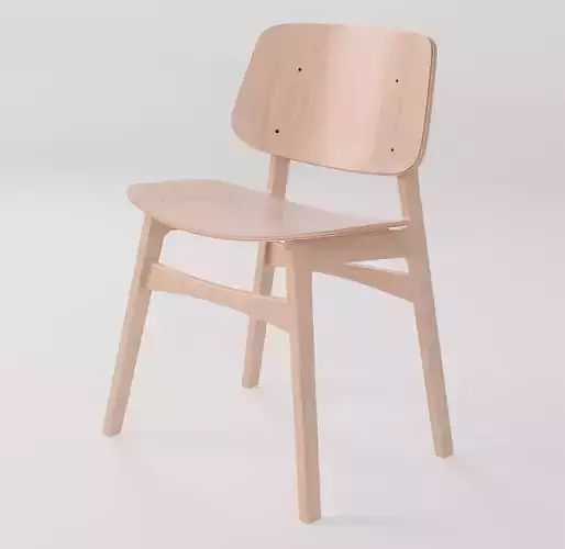 Soborg Wood Base chair by Fredericia