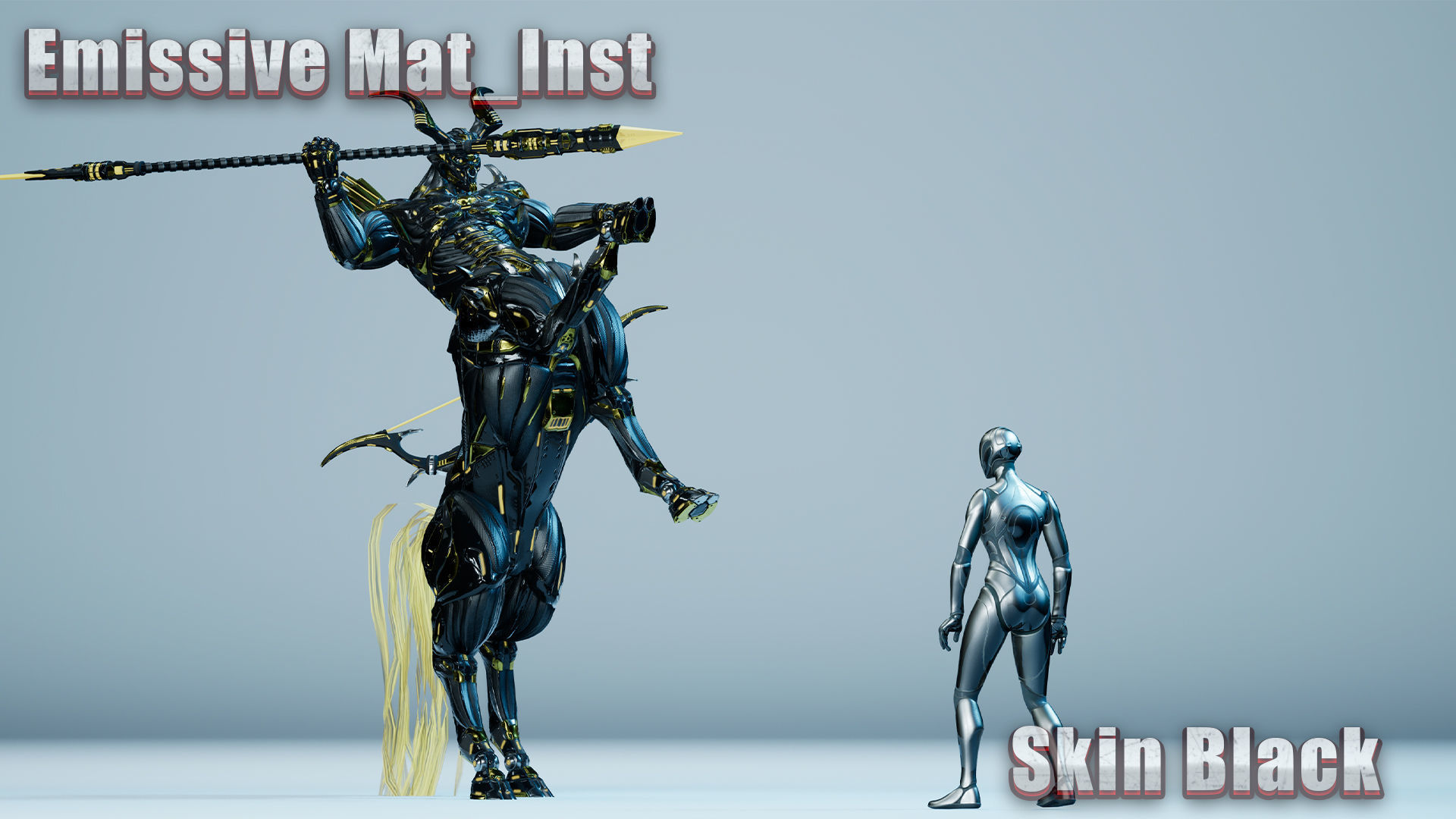 Sci-Fi Centaur Low-poly 3D model_4