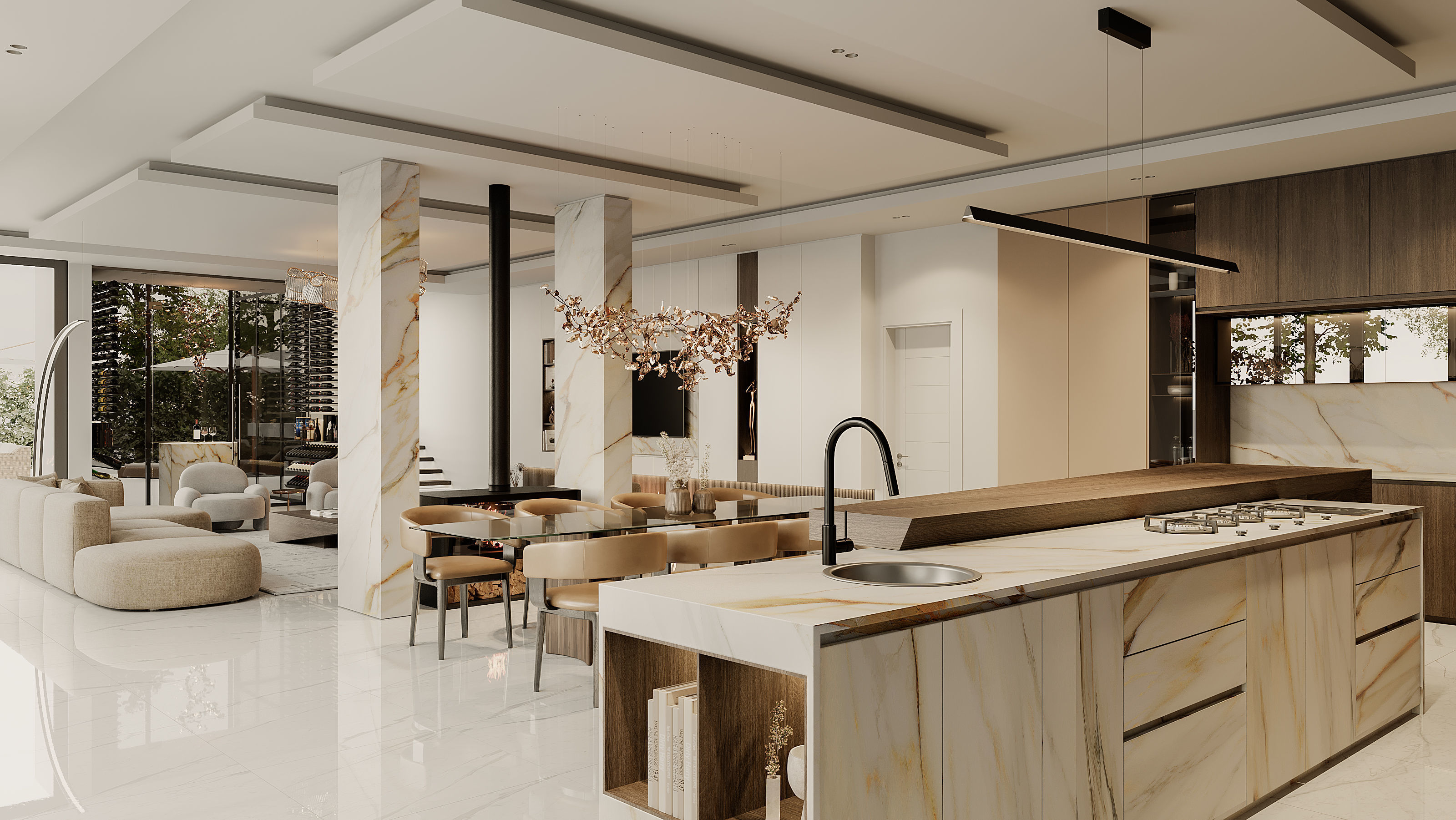 Interior Modern House 3D model_1