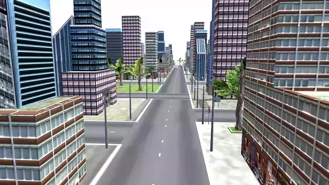 Lowpoly Ultra City Building