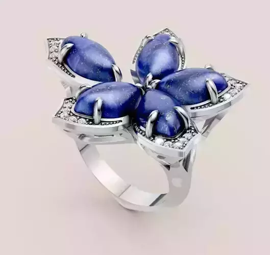 STEPHEN WEBSTER LOVE ME LOVE ME NOT RING 3D print model