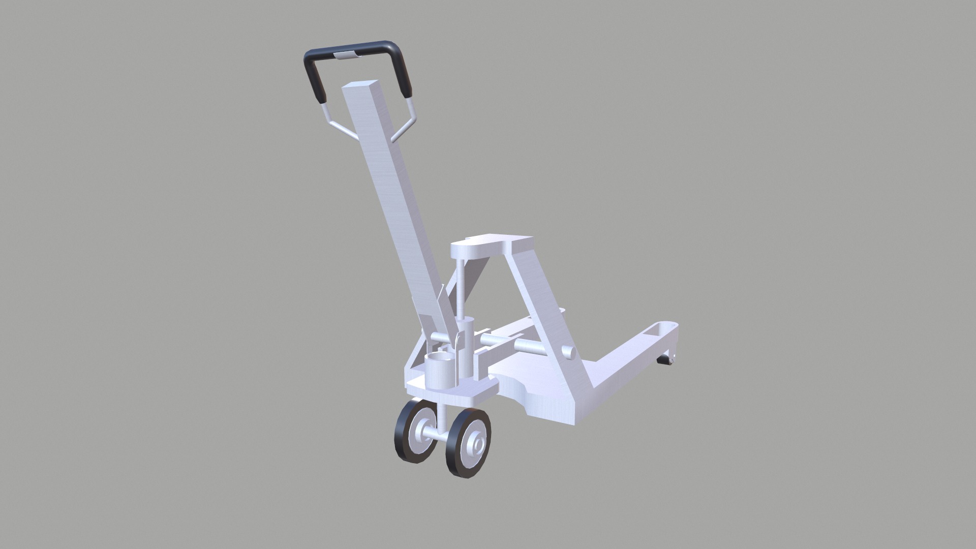 Transport Trolley Low-poly 3D model_6
