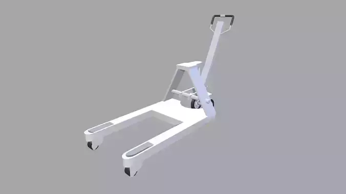 Transport Trolley Low-poly 3D model