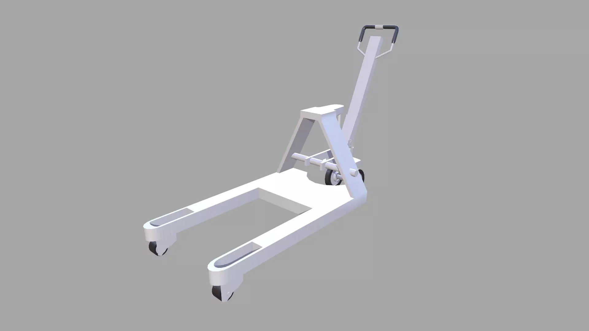 Transport Trolley Low-poly 3D model_0