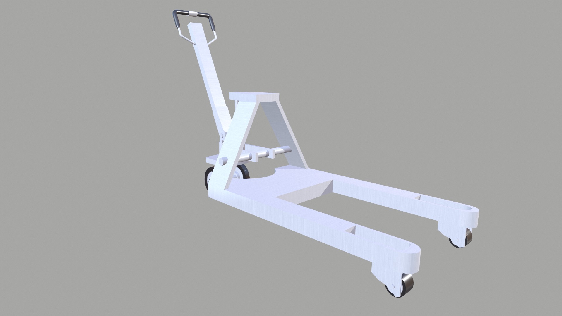 Transport Trolley Low-poly 3D model_5