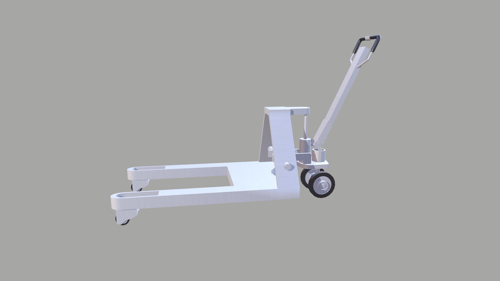 Transport Trolley Low-poly 3D model_2