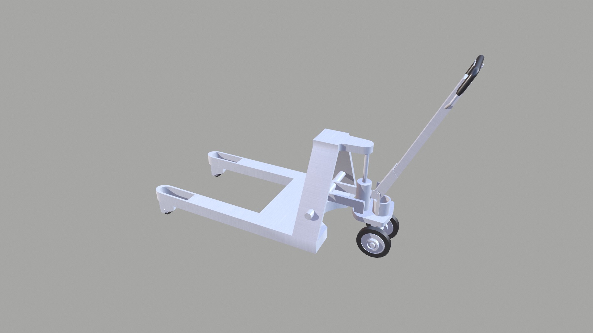 Transport Trolley Low-poly 3D model_3