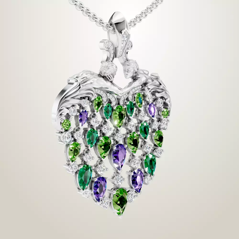 Magerit presents Eternal Collection Pendant Juliet 3D print model_1