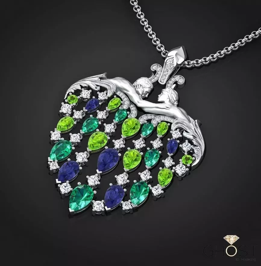 Magerit presents Eternal Collection Pendant Juliet 3D print model_9