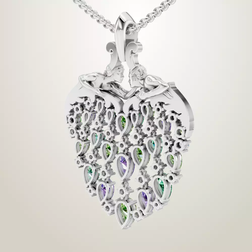 Magerit presents Eternal Collection Pendant Juliet 3D print model_3