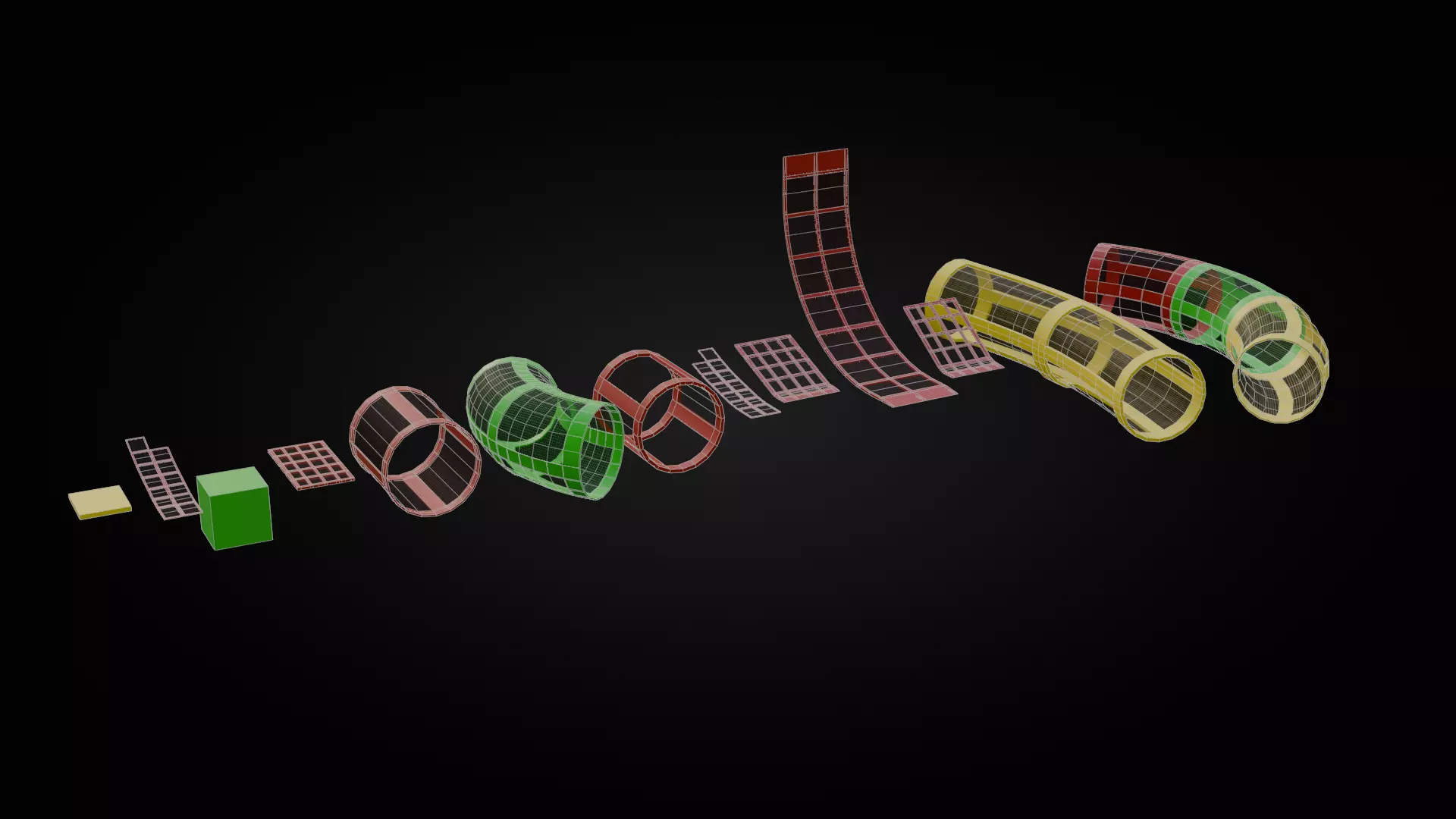 Low Poly Modular Parkour Kit Low-poly 3D model_0