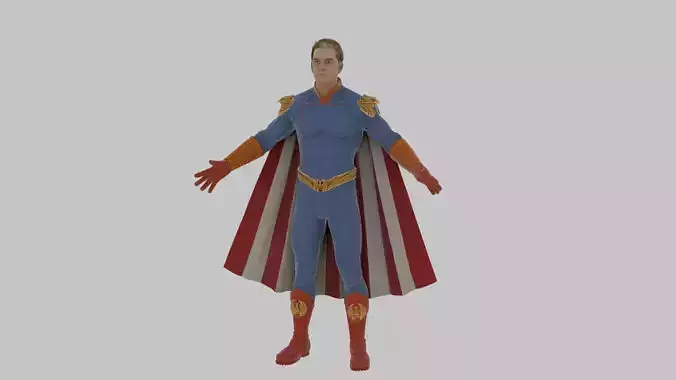 Game-Ready Homelander 3D Model Low-poly 3D model