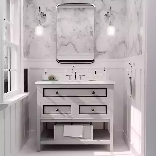 Modern Bathroom Design - Ikea Bathroom Based Design 3D model