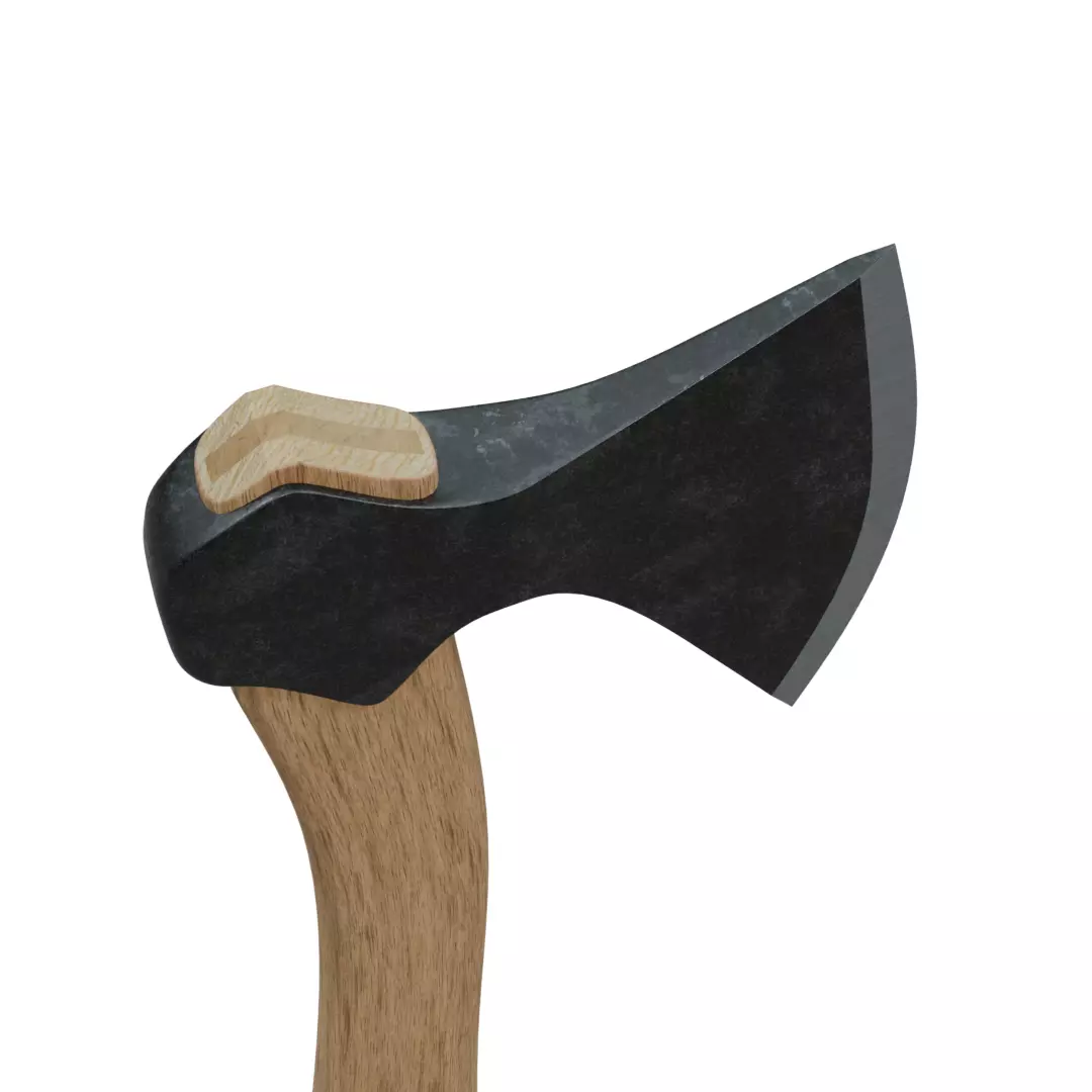 Bushcraft Axe Low-poly 3D model