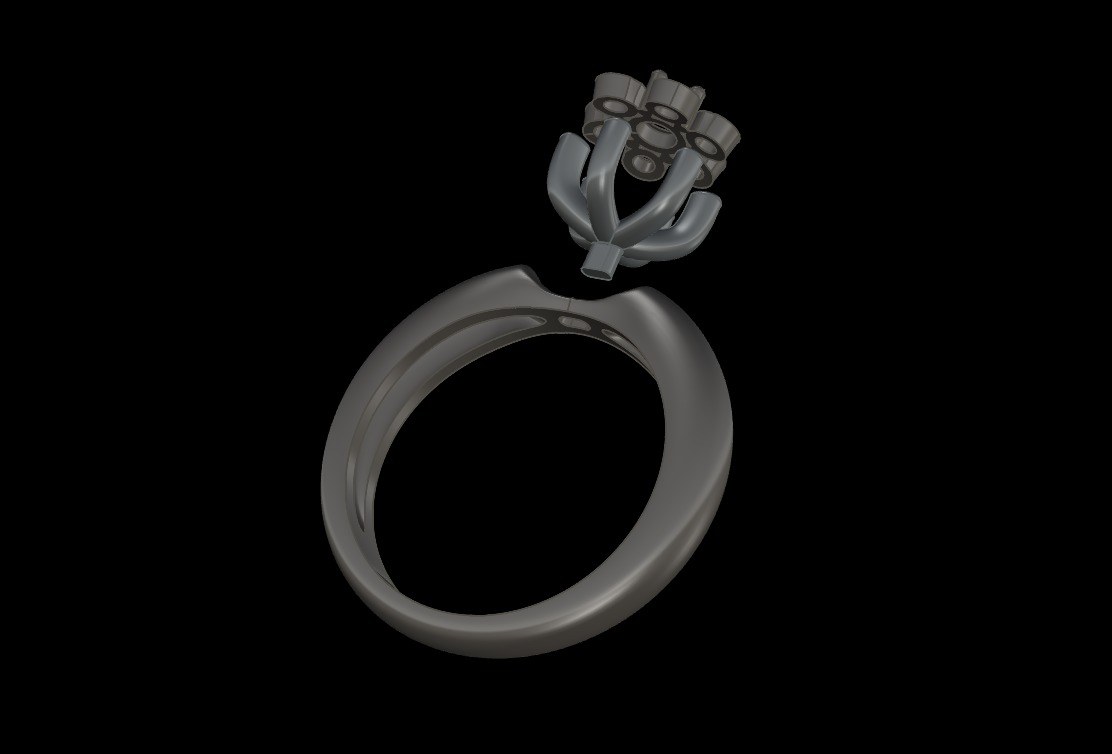 Engagement ring  Free 3D print model_5
