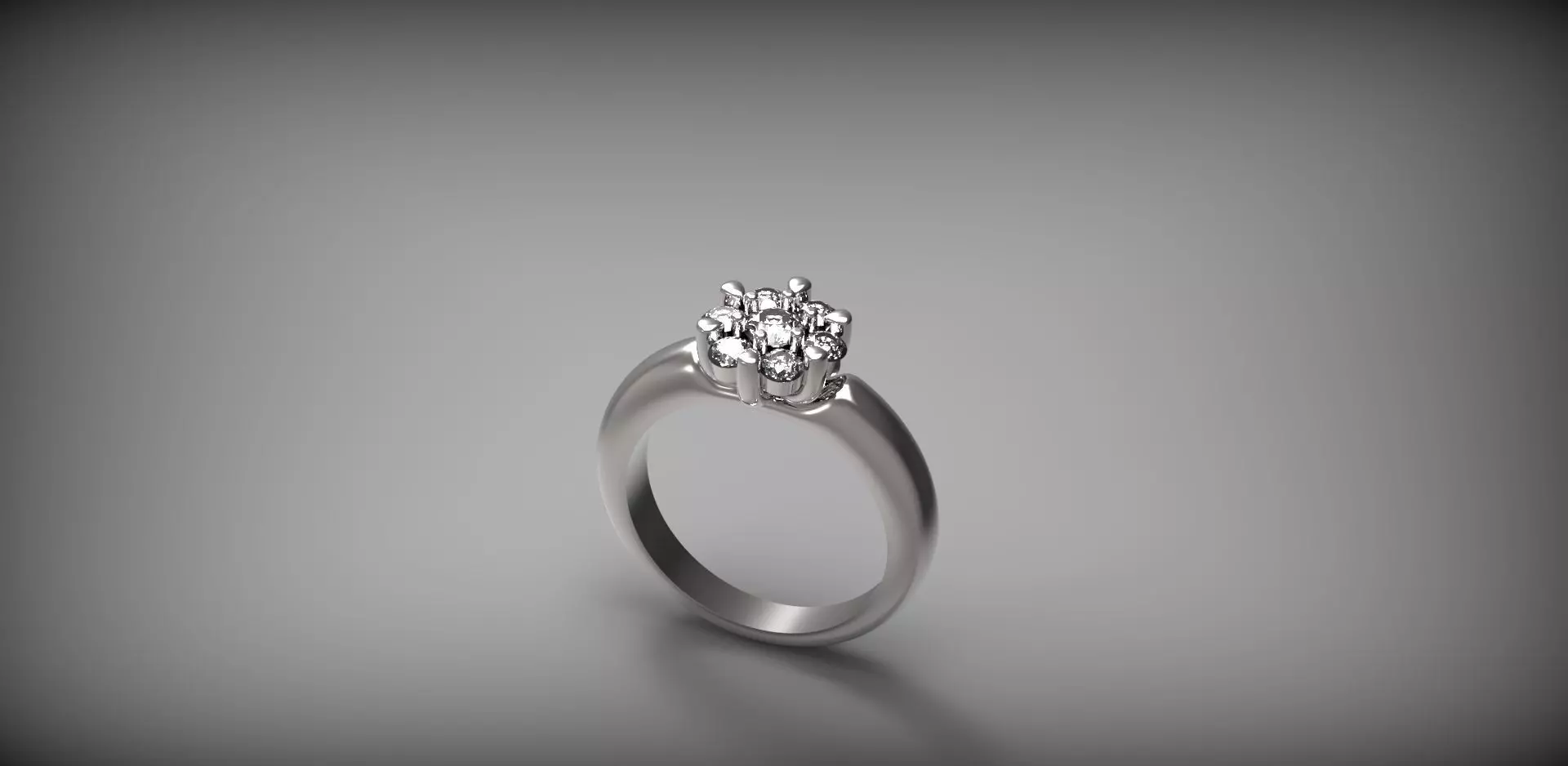 Engagement ring  Free 3D print model_0