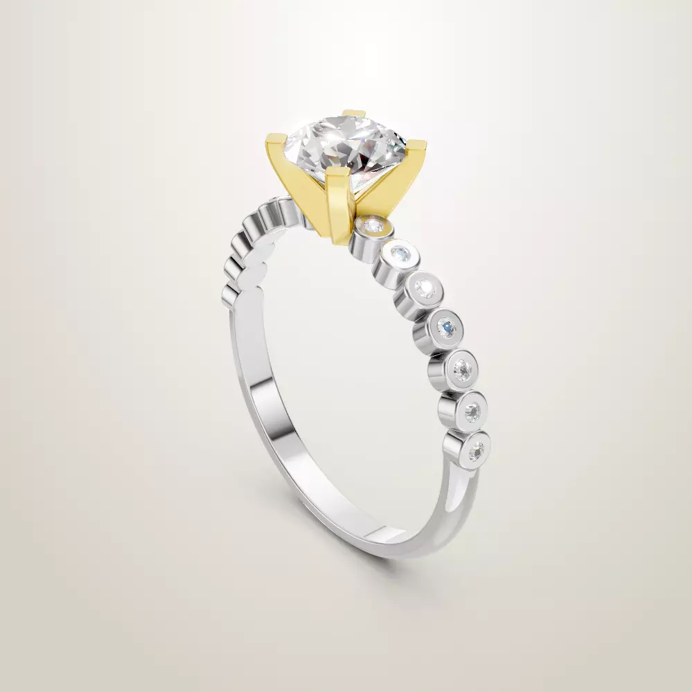 Engagement Wedding Ring 108 3D print model_0