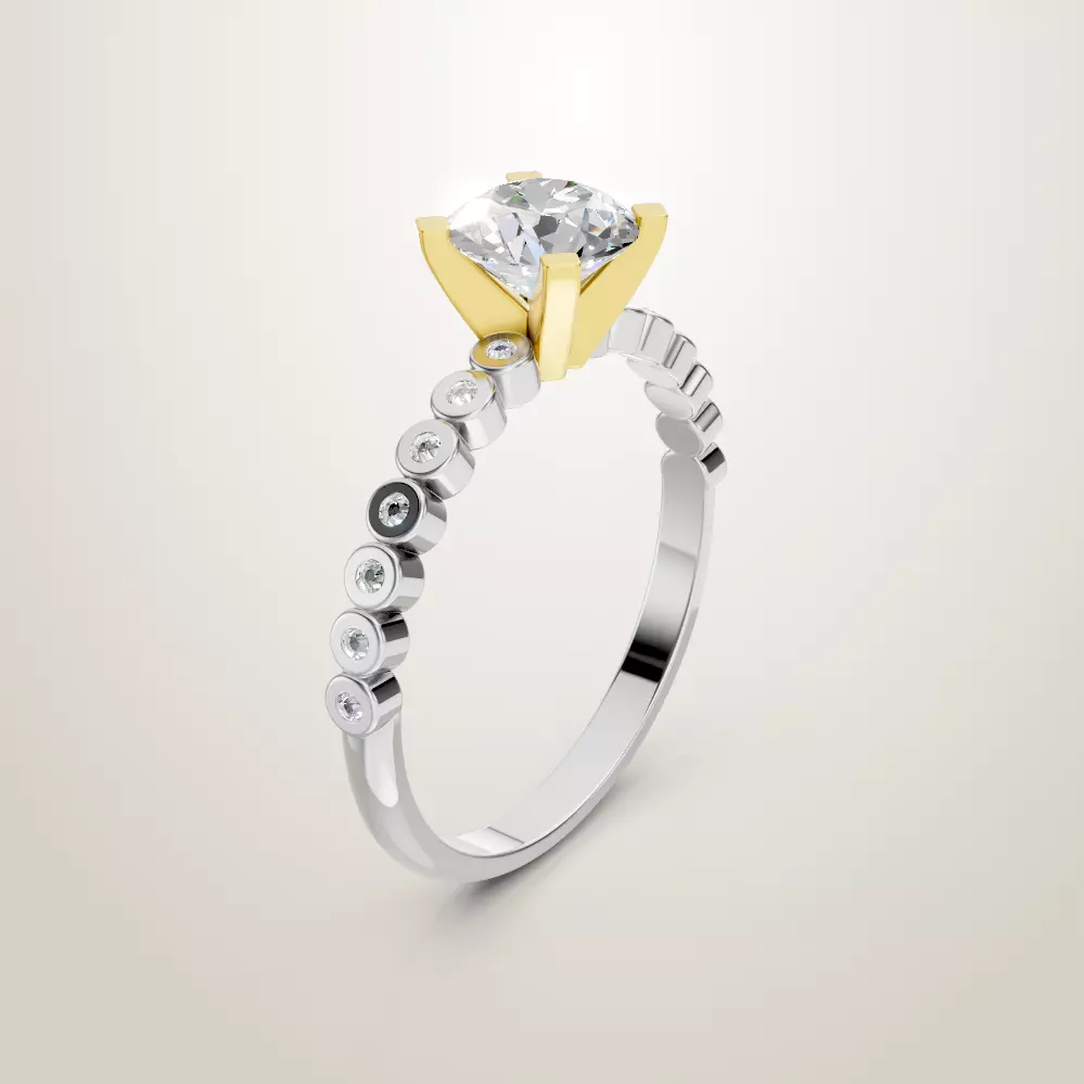 Engagement Wedding Ring 108 3D print model_1