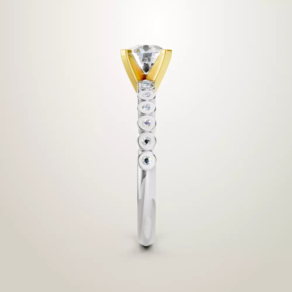 Engagement Wedding Ring 108 3D print model_4