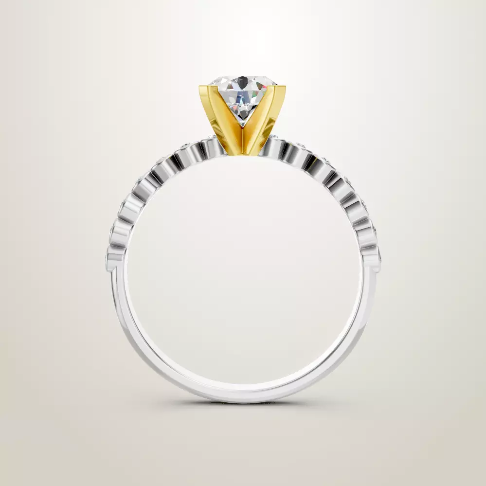 Engagement Wedding Ring 108 3D print model_3