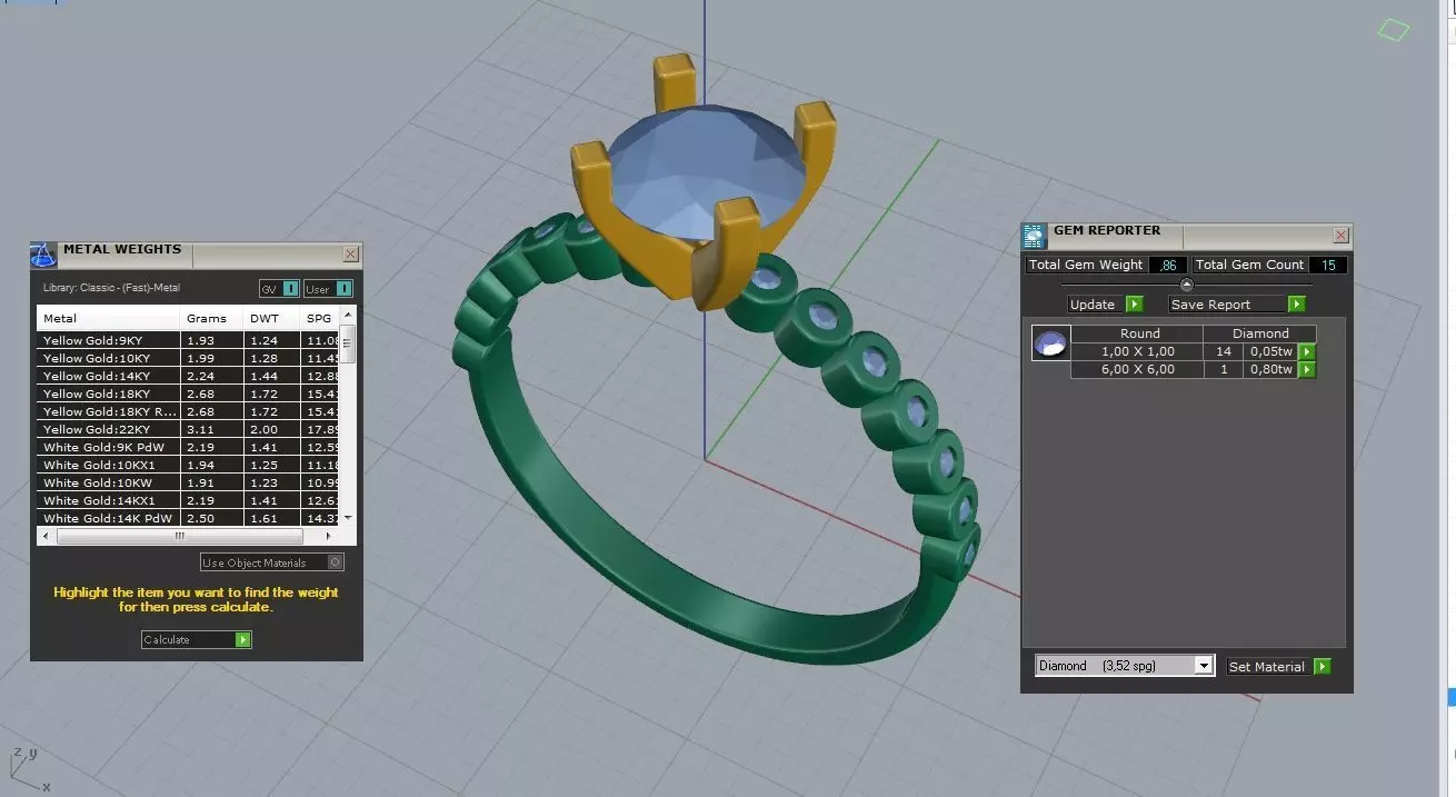 Engagement Wedding Ring 108 3D print model_6