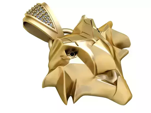 ROBO ANIMAL FACE PENDANT 3D PRINTABLE MODEL 