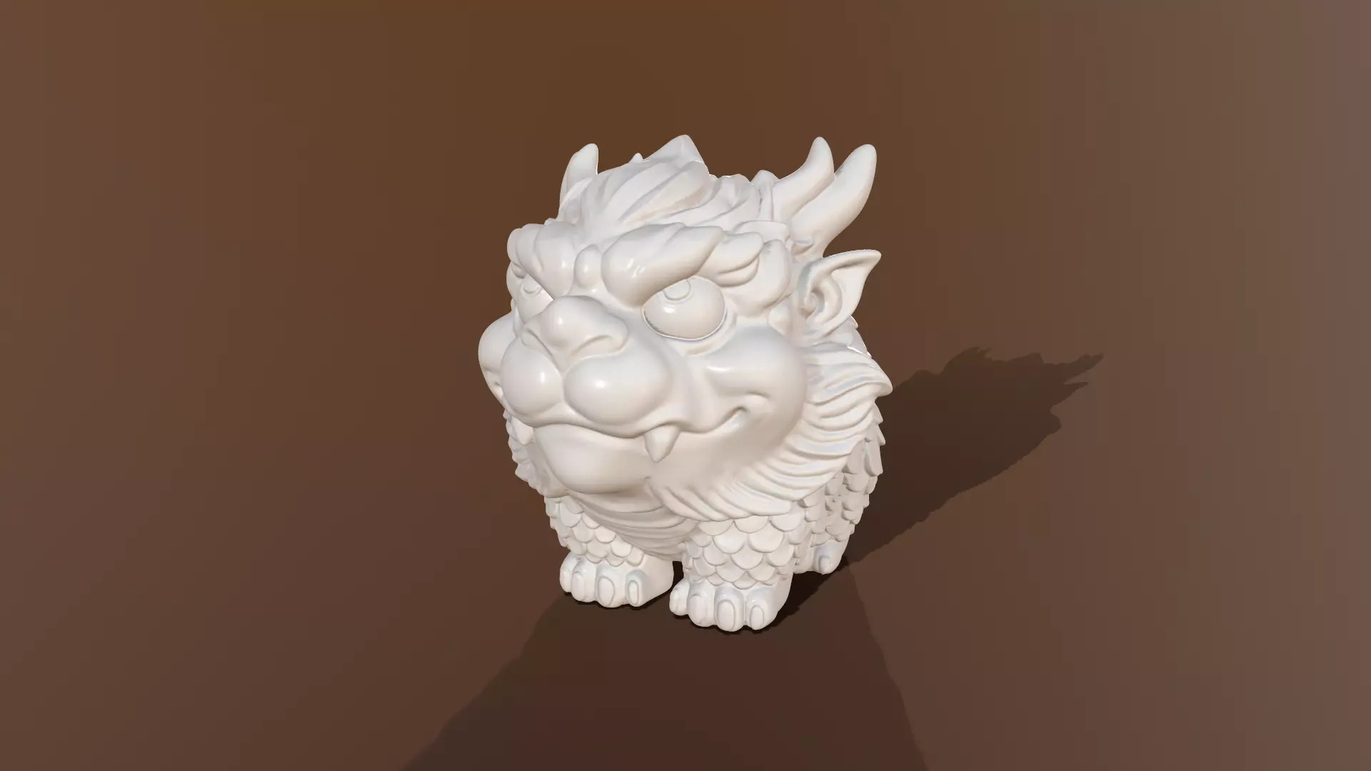 Dragon Mascot 3D print model_0